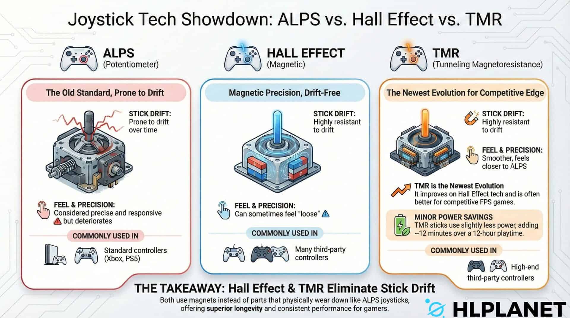 Normal Sticks Hall effect vs TMR joysticks - what's the real difference?