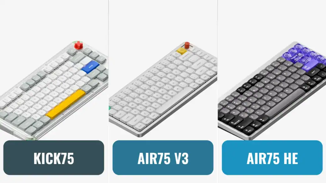 nuphy low profile comparison of keyboards