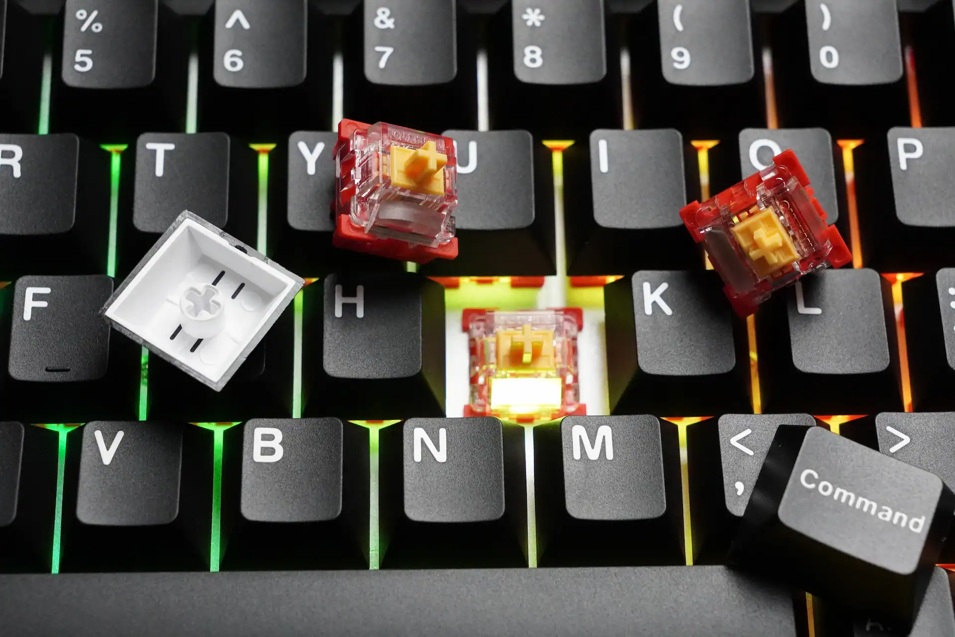 Outemu Magnetic Red (Sunset) Switches