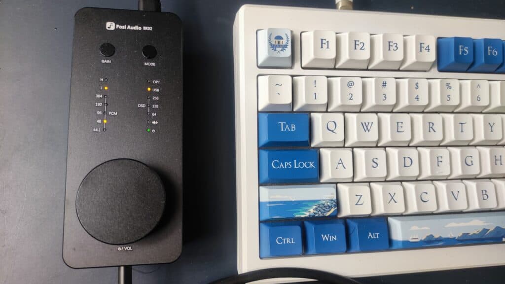 My setup: SK02 next to a keyboard