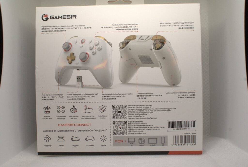 GameSir Cyclone 2 - BOX back