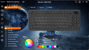 Wm80 Keyboard Womier SK80 Pro - $80 Keyboard with Screen, RGB and Wireless