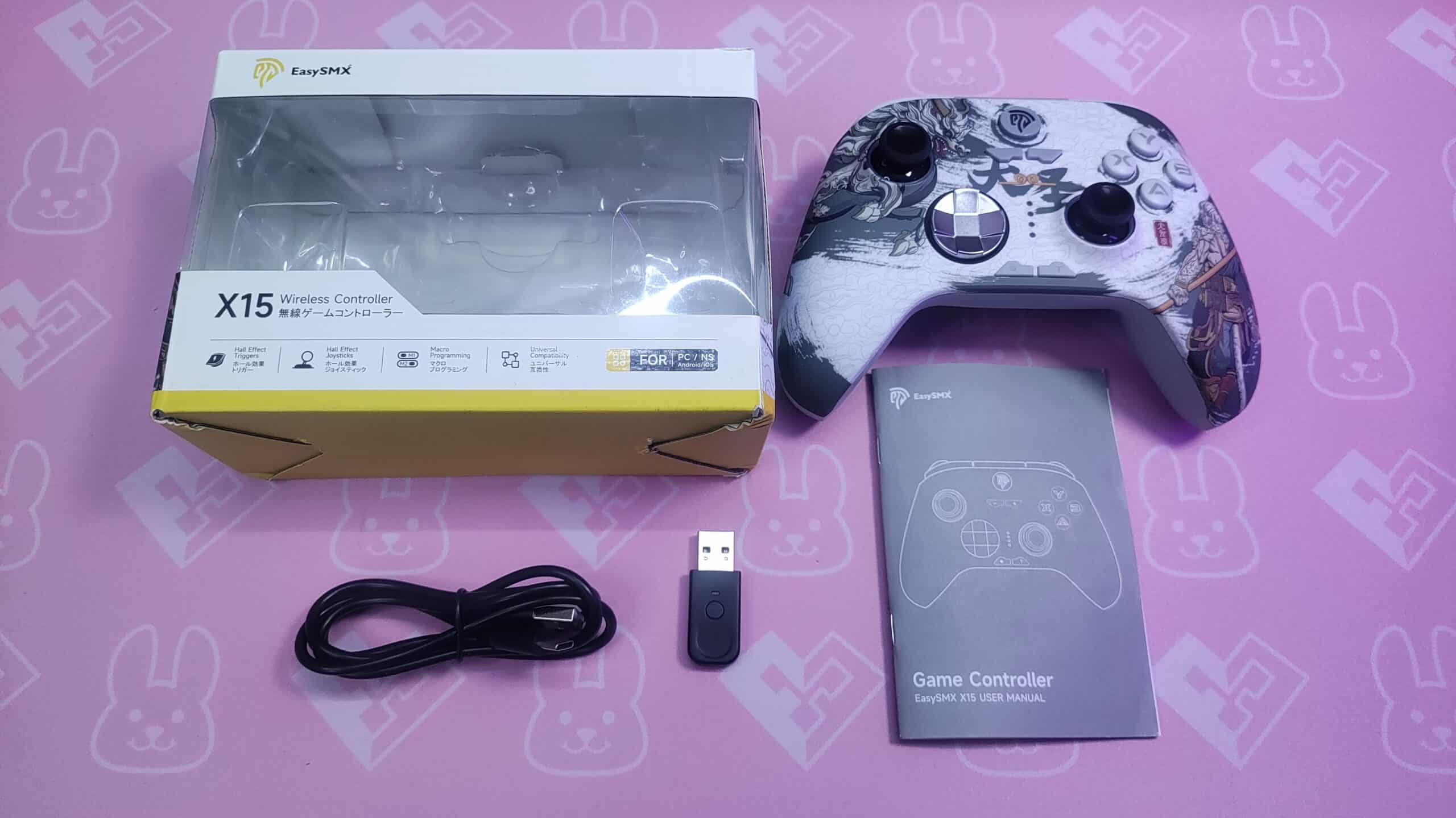 EasySMX X15 unboxed