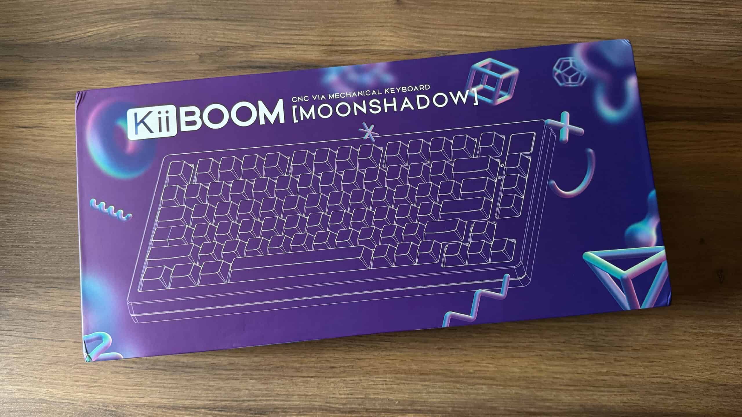 KiiBOOM Moonshadow V2 keyboard retail box packaging.