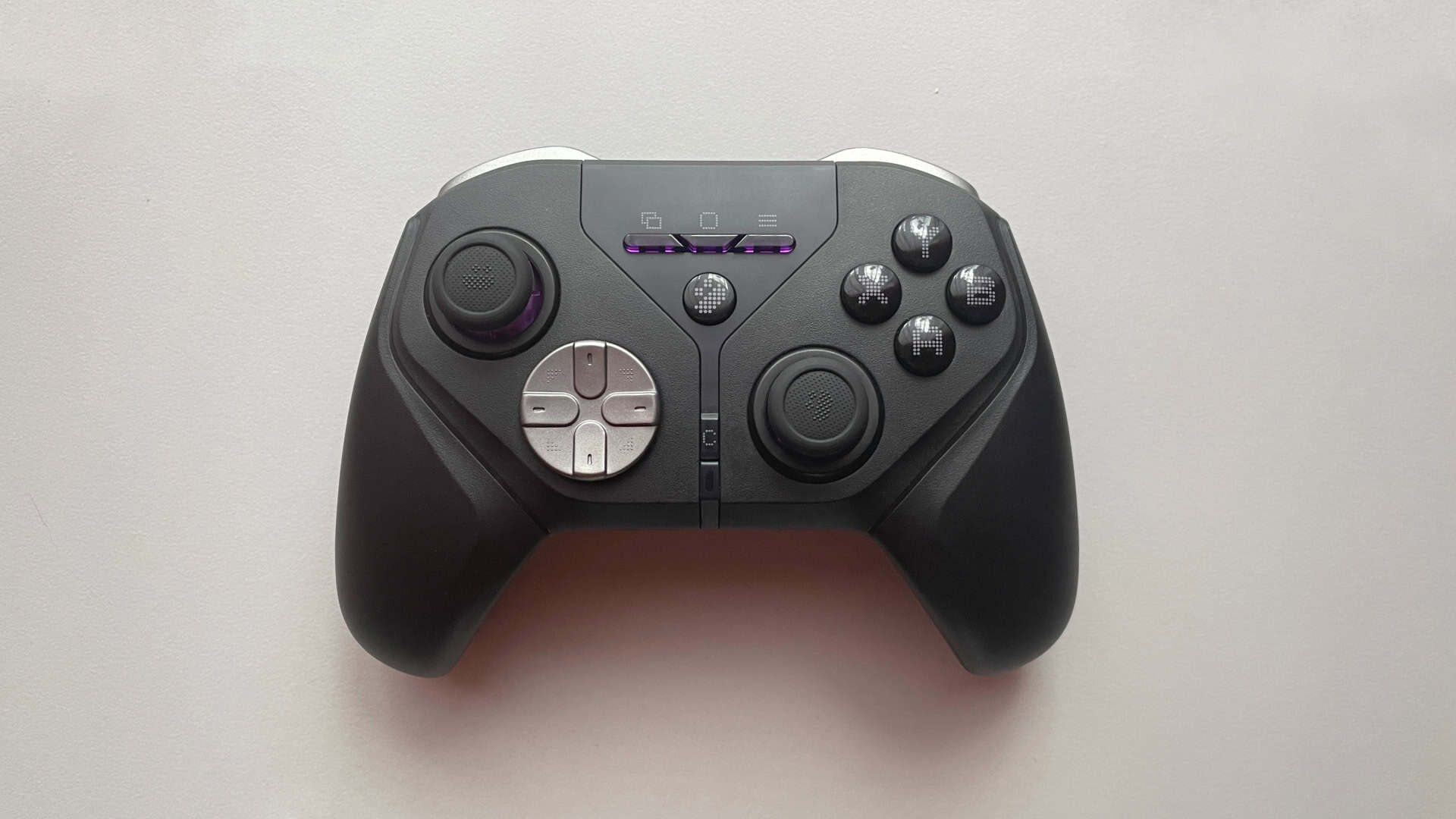 The Leadjoy Xeno Plus controller photographed from the front, showing its overall design.