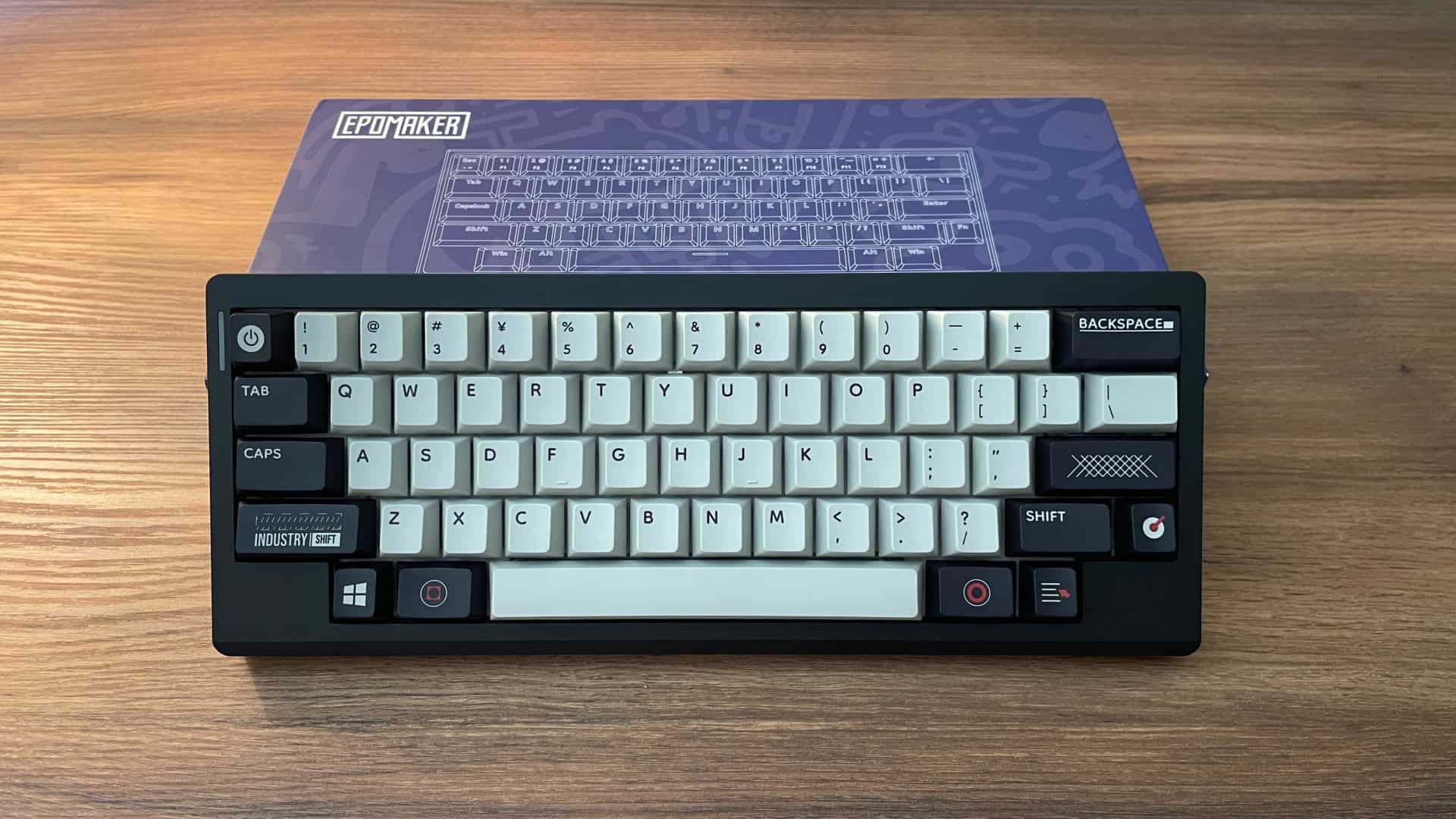 Full top-down view of the Epomaker Hack59 mechanical keyboard, showing its overall design, layout, and keycap aesthetics.