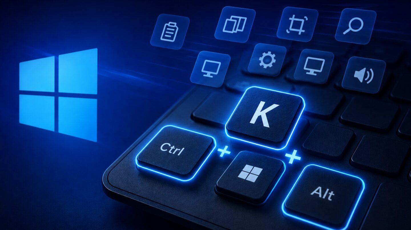 30 shortcuts for Windows listed