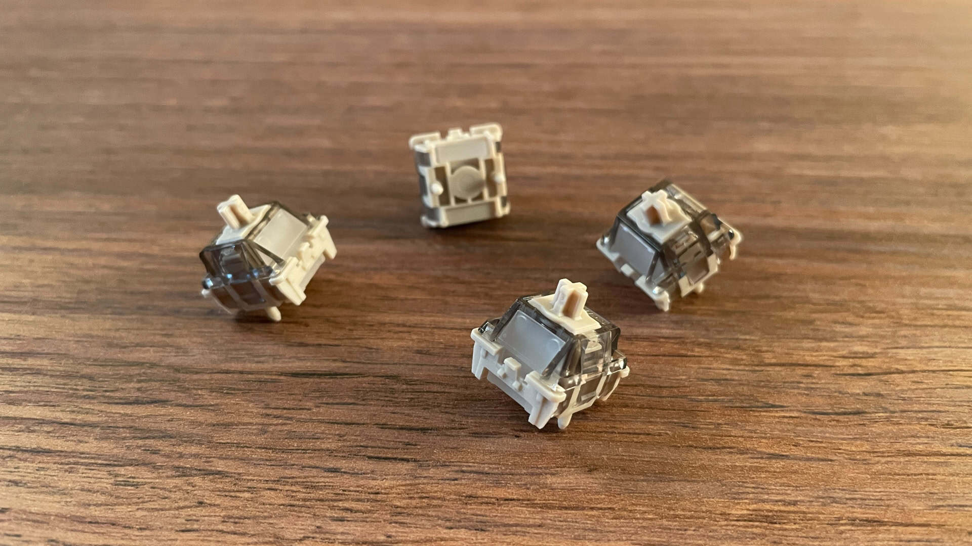 Close-up of the Owlab Ti magnetic switches used in the ATK x QwertyKeys Hex80.