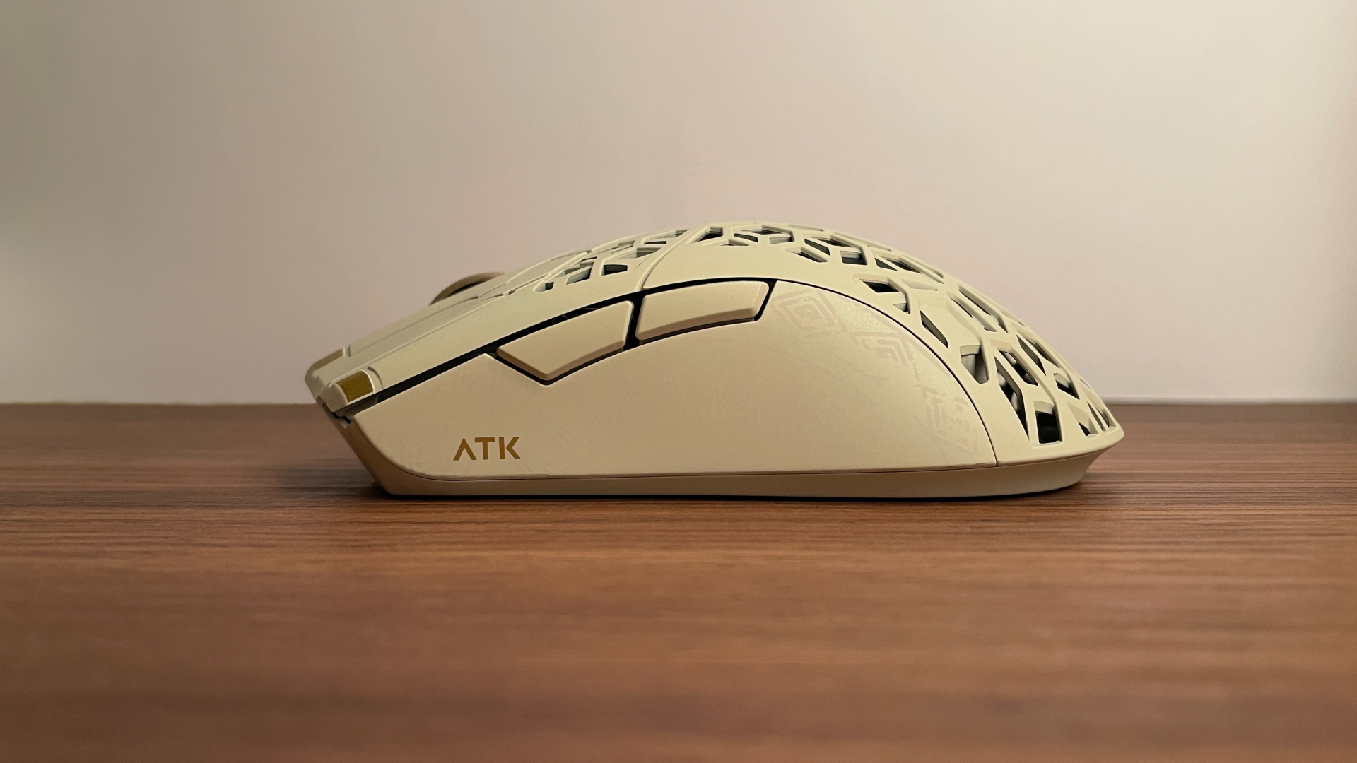 Side profile view of the ATK Phantom gaming mouse.