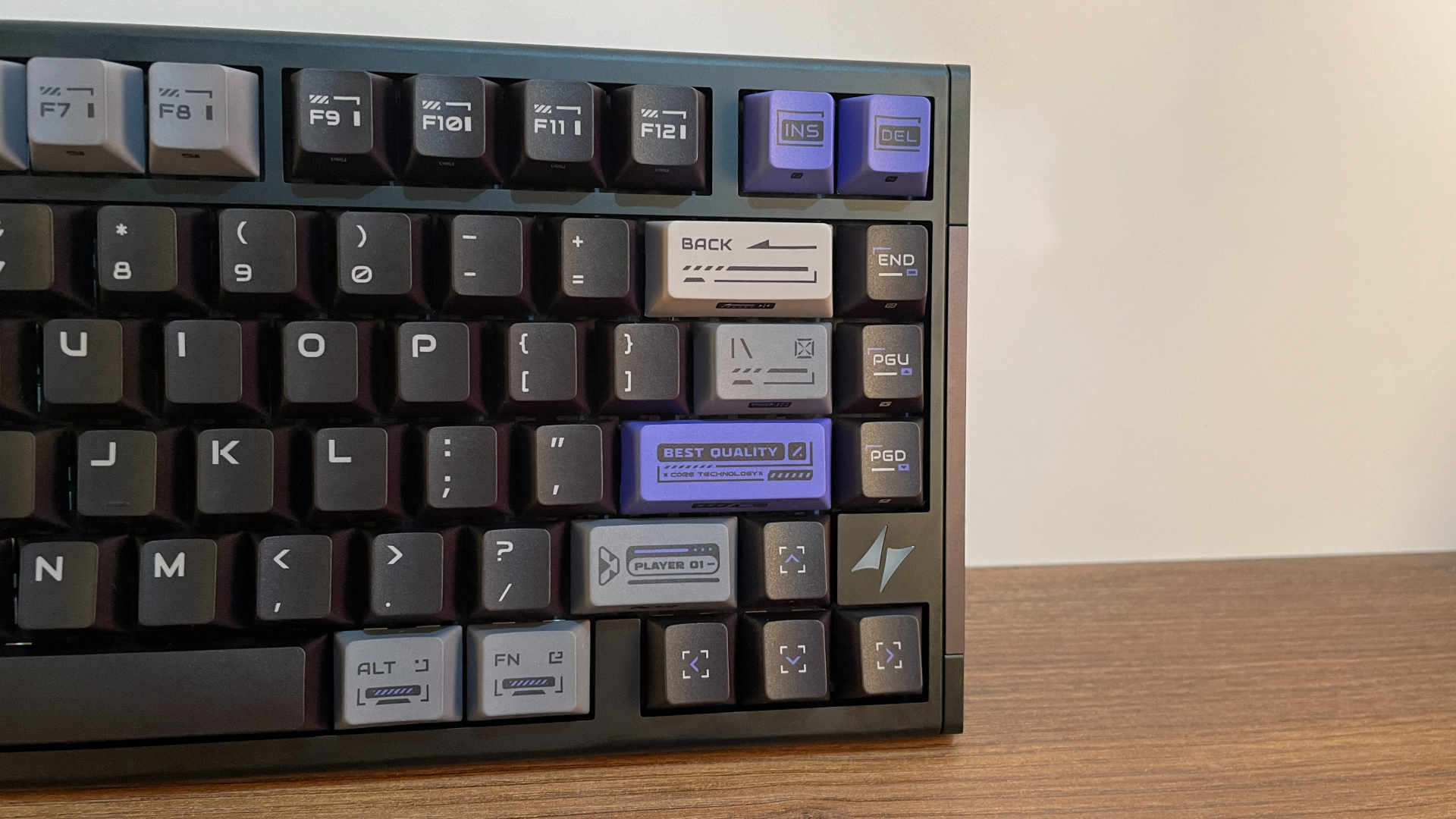 ATK RS7 V2 Ultra Review – A 75% Hall Effect Keyboard With A Twist 26 The ATK RS7 V2 Ultra with the PBT keycap set, showing the purple accent keys.